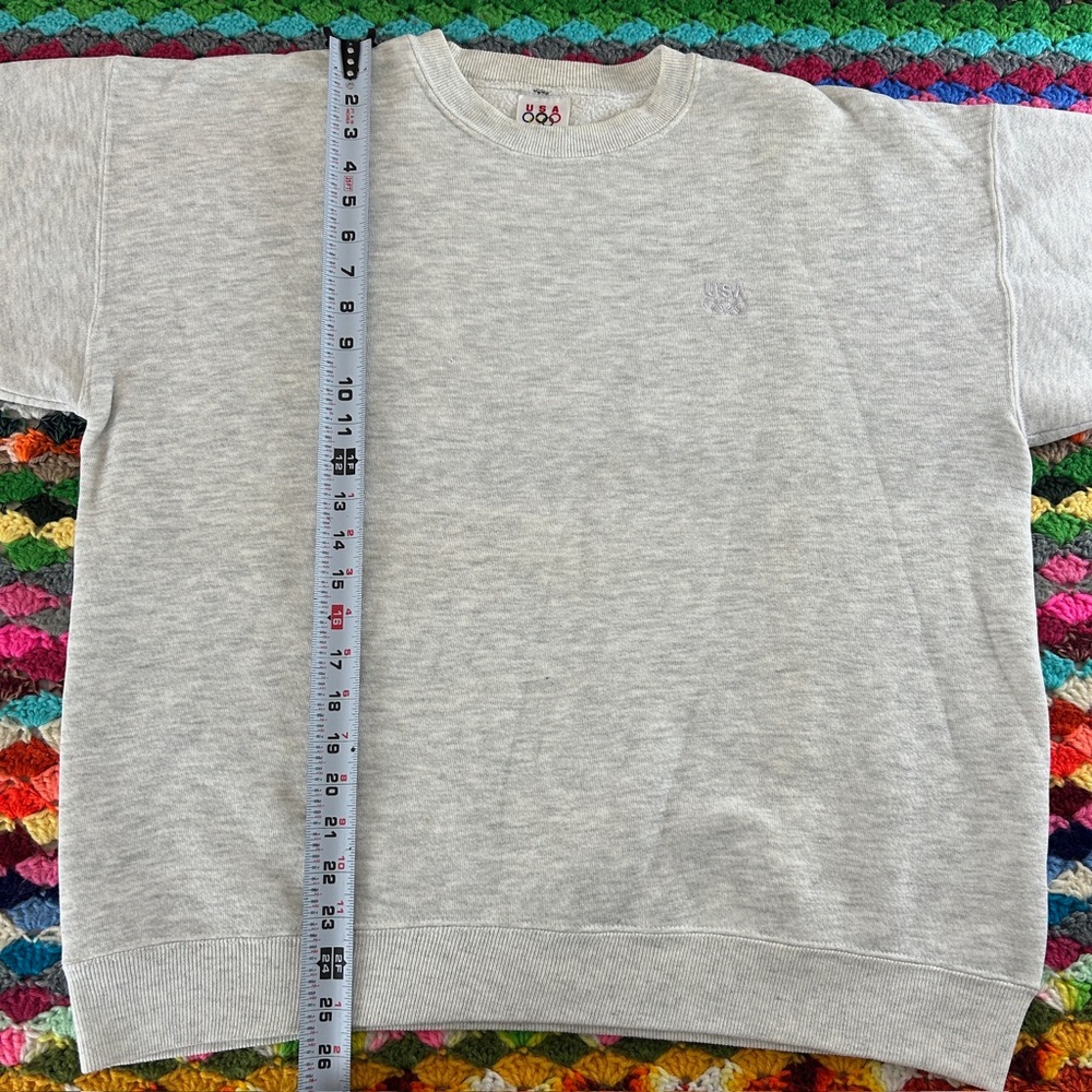 Vintage 80s 90s USA Olympics JC Penney Heathered Embroidered Crewneck Sw… - Picture 6 of 15